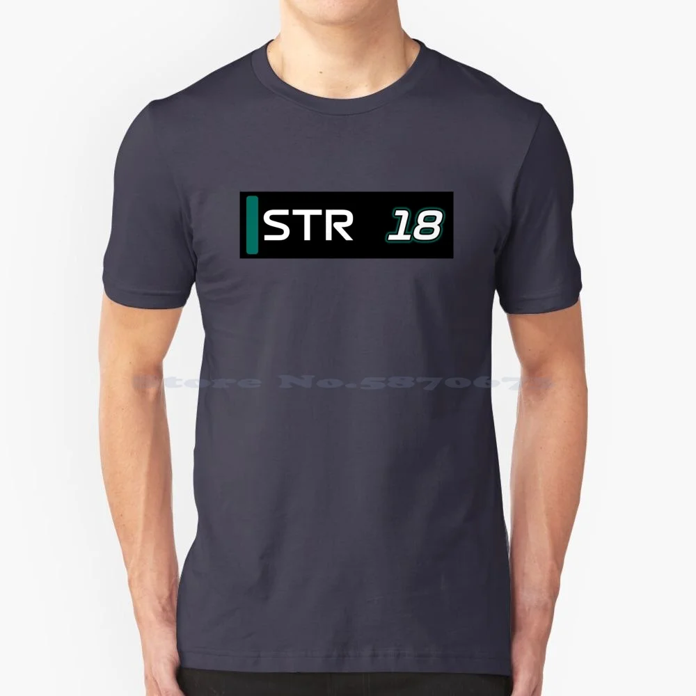 2022 Lance Stroll Number 18 Tv Graphic T Shirt 100% Cotton Tee Fia F2 Fia Formula 2 Driver Initials Drivers F2 Drivers