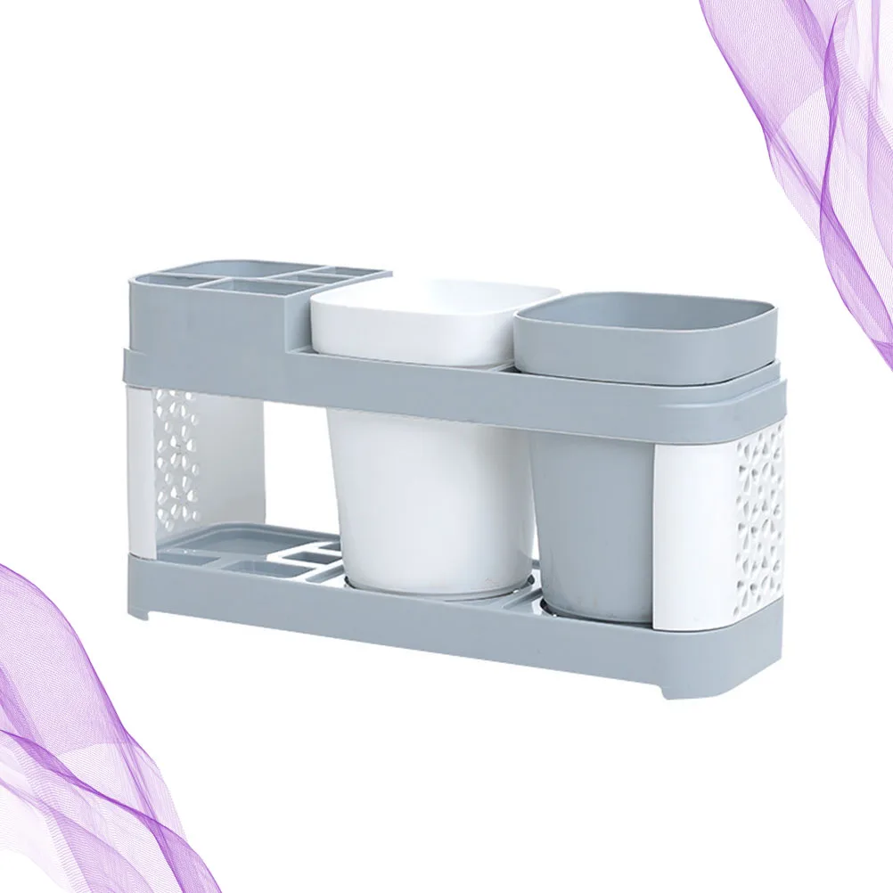 

1PC Simple Toothbrush Storage Stand Toothbrush Tooth Cup Holder Wash Gargle Storage Rack Desktop Bathroom Toothbrush Rack for Ho