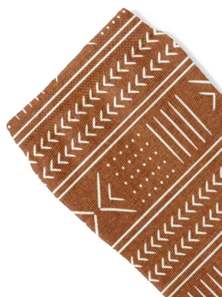 burnt orange mud cloth - arrow cross dot - mudcloth home decor Socks designer new in's Men's Socks Luxury Women's