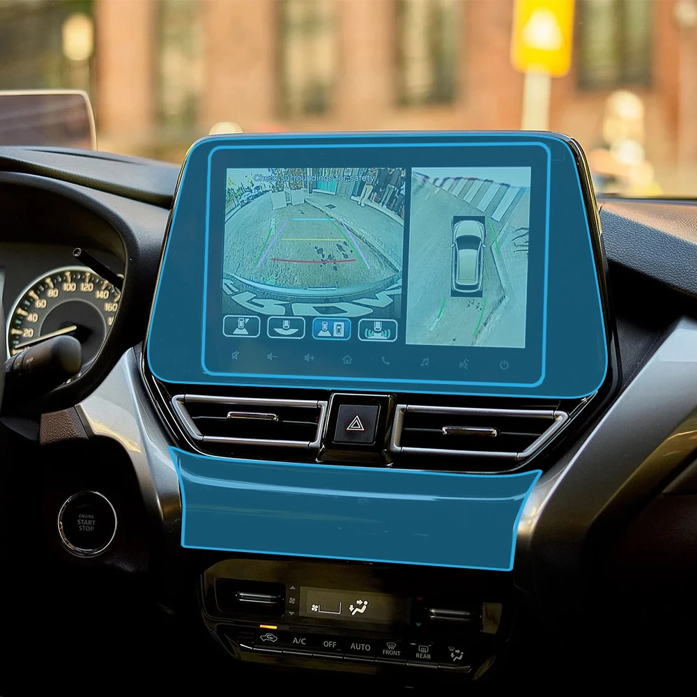 TPU Anti-Kratz-Folie für Suzuki FRONX 2023-2025 Autotür Mittelkonsole Media-Dashboard Navigation Vorab-PPF Innenraumfolie – Detail 2