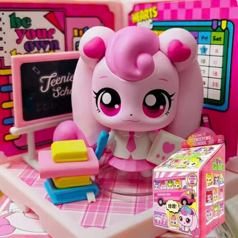

Hot Catch! Teenieping Dumb campus daily Blind Box Kawaii Anime Figure Collectable Cartoon Doll Toys Christmas Kids Gift Toy