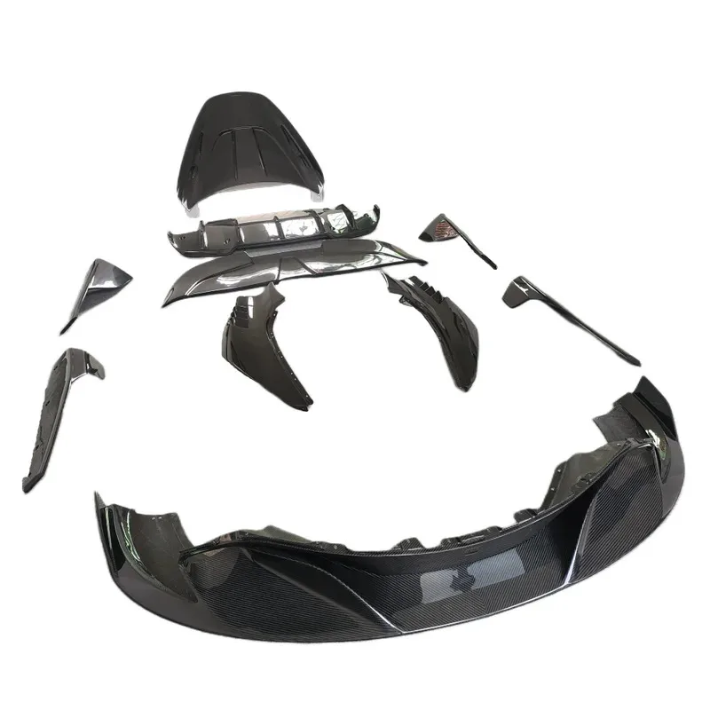 

Hot Selling Kit Upgrade To R-style Carbon Fiber Front Lip Rear Diffuser Spoiler Side Skirts Mudguard Hood Body Kit For 7