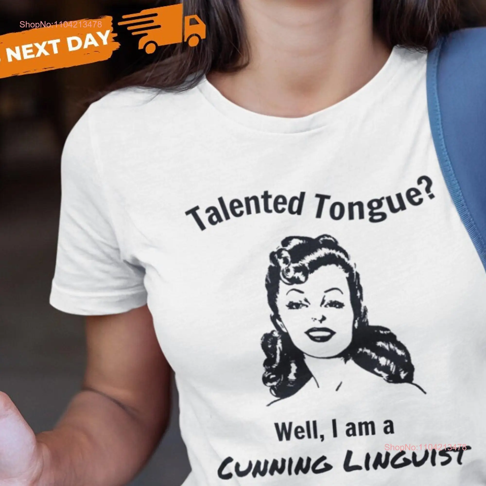 Cunning Linguist Woman T Shirt long or short sleeves