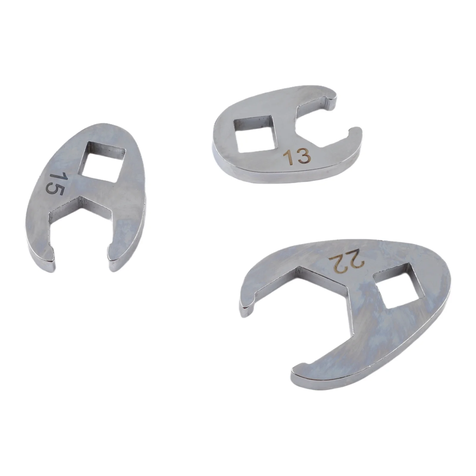 10 Pieces Open End Crowfoot Wrench Set 3/8 Inch Drive 10 22mm for Torque Wrench Use in Automotive and Mechanical Tight Spaces