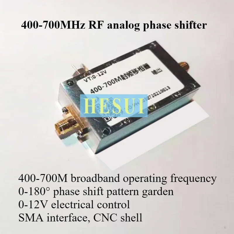 400-700MHz RF phase shifter electrically modulated 180° UHF phase-shifting phased array