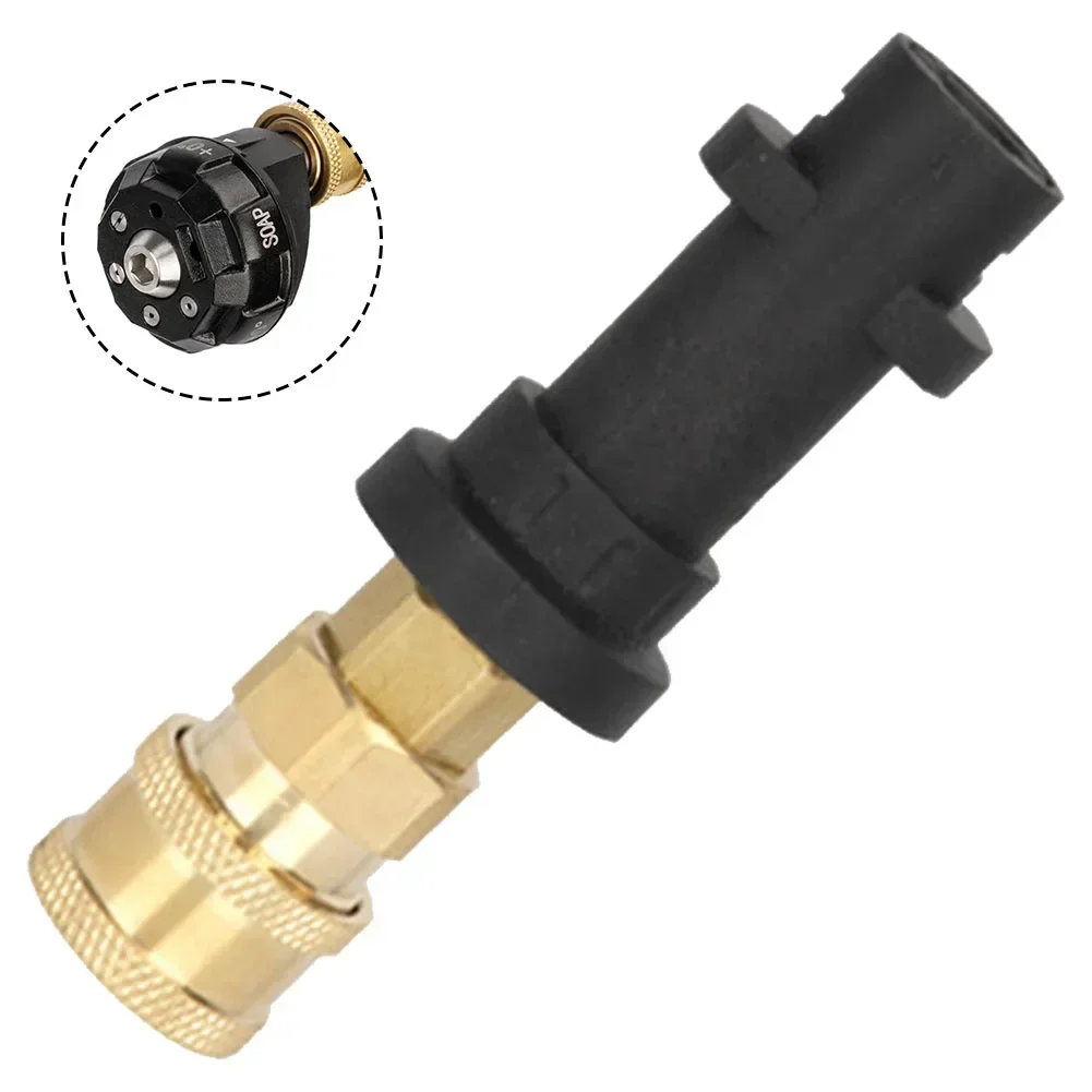 Multiple Pressure Nozzle 6-in-1 Nozzle Adapter Cleaning Tasks Corrosion-resistant Gear Adjustment Lead-free Brass