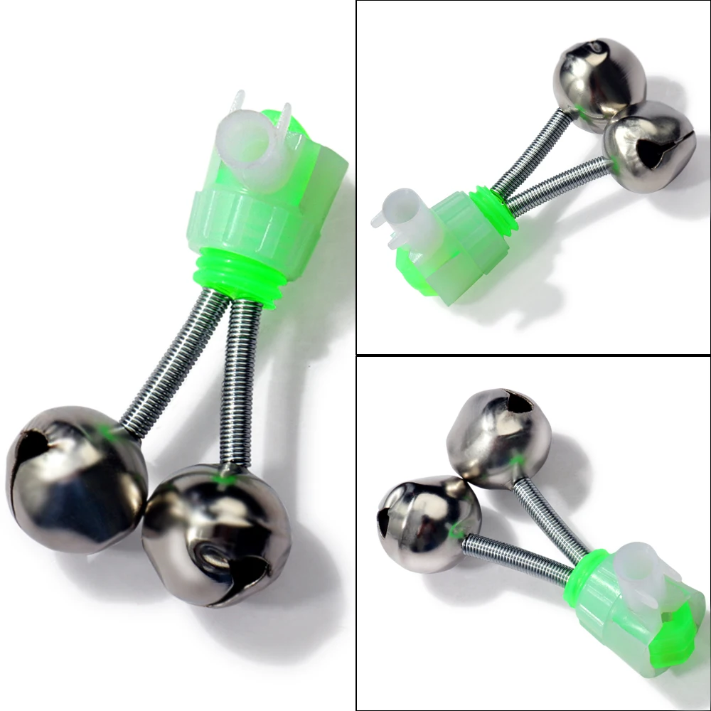 5-20Pcs Angeln Biss Alarme Stange Glocken Spitze Clip Snap Ausrüstung Doppel Ring Frühling Pesca Zubehör Kit Set fisch Bites Indikatoren – Detail 18
