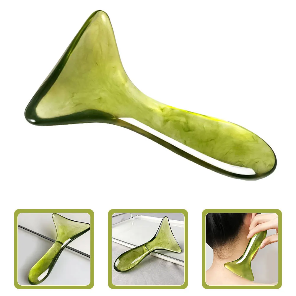 

2pcs Face Massager Tool Gua Sha Scraping Board Neck Back Muscle Relaxation Body Meridian Therapy Portable Durable