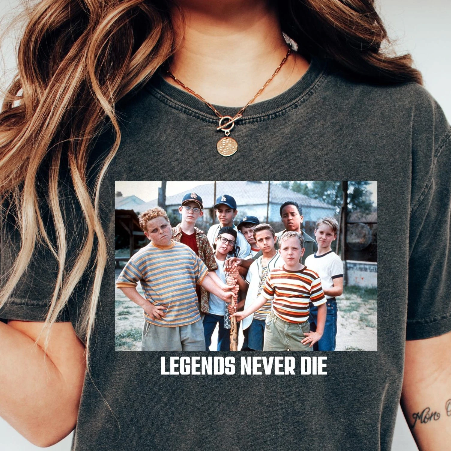 Retro Comfort 1990s Sandlot Legends Never Die Shirt, Baseball T-Shirt, Baseball Squad Crew Shirts, Baseball Team Tee