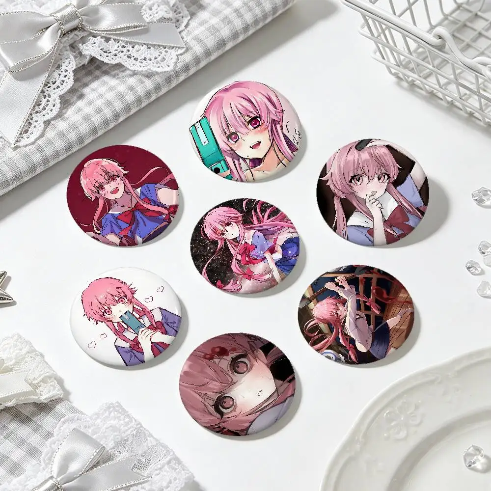 Gasai Yuno Yandere Mirai Nikki Future Diary For Clothes Anime Enamel Pin Cute Things Cosplay Badges On Backpack Brooch Art Gifts