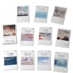 28 Pcs/Set 52*80mm Sunset Twilight Lomo Card Mini Postcard DIY Greeting Card Christmas and New Year Gifts