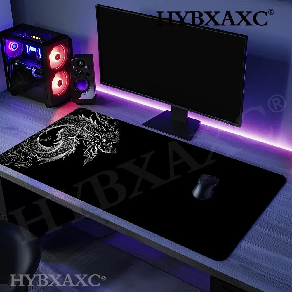 

Коврик для мыши с драконьим узором HYBXAXC, компьютерные аксессуары, офисные игровые коврики для стола, резиновые противоскользящие игровые коврики для клавиатуры и мыши, настольный коврик