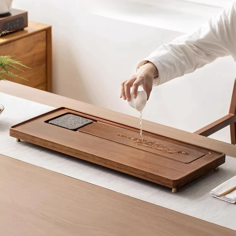Creative Bamboo Tea Tray Luxury Home Small Office Tea Tray Rectangular Modern Serving holz tablett rechteckig Decorative Tray