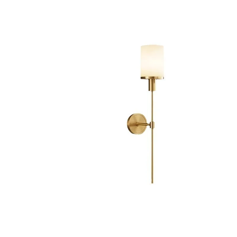 

Bedroom bedside wall lamp full copper living room background wall decoration