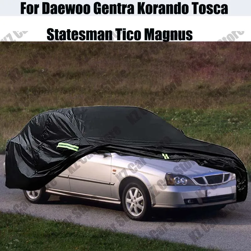 

Car Cover For Daewoo Gentra Korando Tosca Statesman Tico Magnus Outdoor Sun Snow Rain Scratch Dust Resistant Cover Windproof
