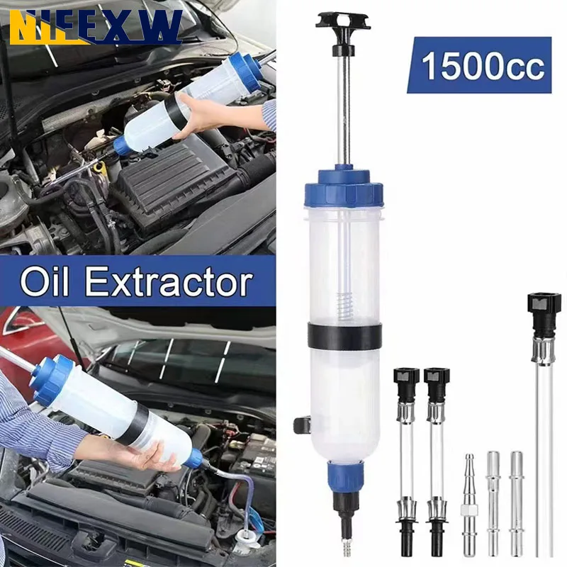 Automotive Fluid Pumps Oil Change Transfer,Syringes With Hose Manual Fuels Hand Pump Dispenser Universal Car Oil Fluid Extractor