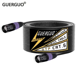 0.3M-100M CAT6 RJ45 Stage Ethernet Extension Shielded Cable Outdoor&Indoor LAN Network STP/SFTP Cable with Zinc Alloy Plug