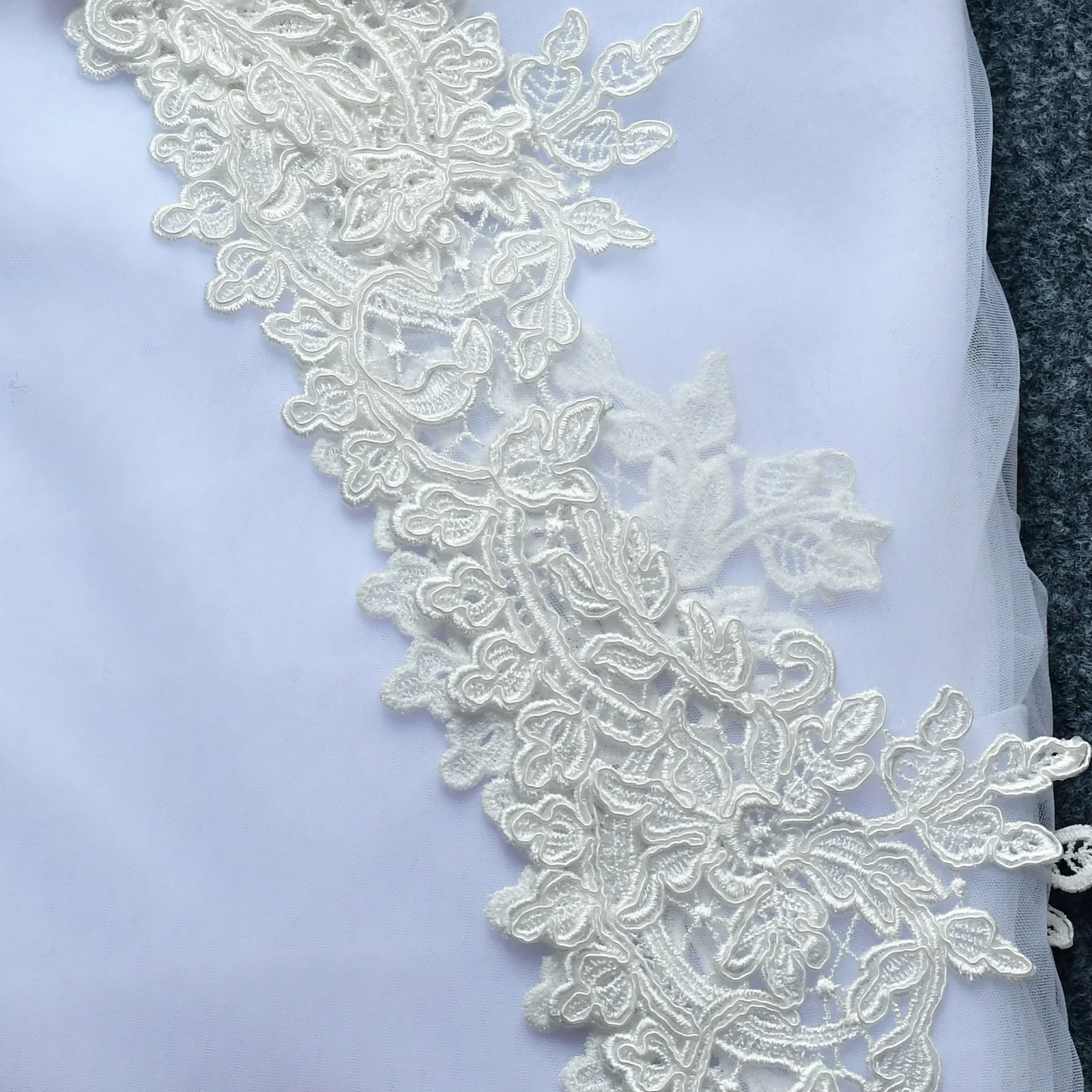 TOPQUEEN G36 Braut Schal Sexy Reverse Dekoration Mantel Spitze Stickerei Für Reverse Hochzeit Kleid Hochzeit Cape Schleier Anpassbare – Detail 10