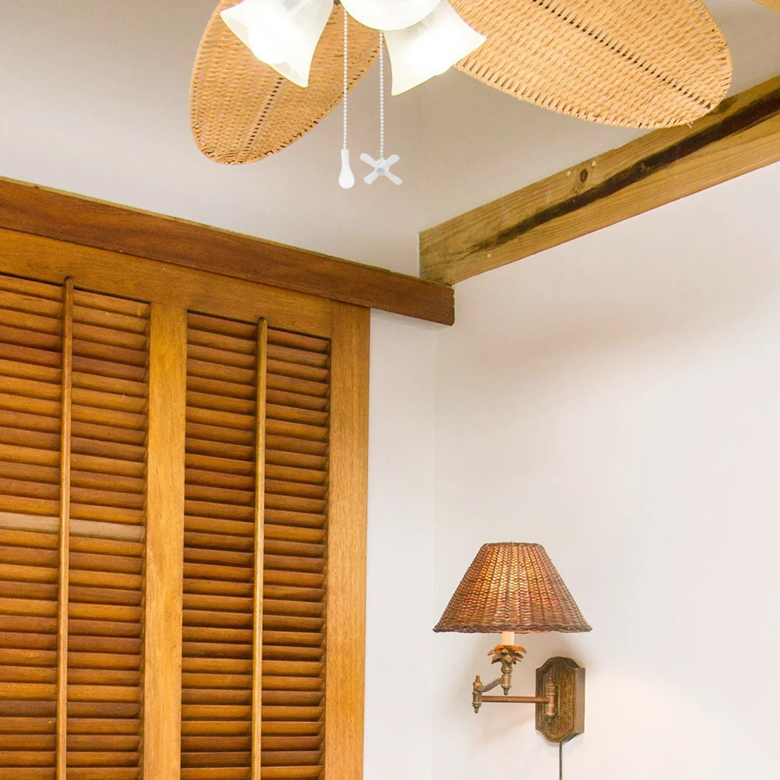 Decor Lighting Ceiling Fans - 2Pcs Chic Beaded Ceiling Light Pull