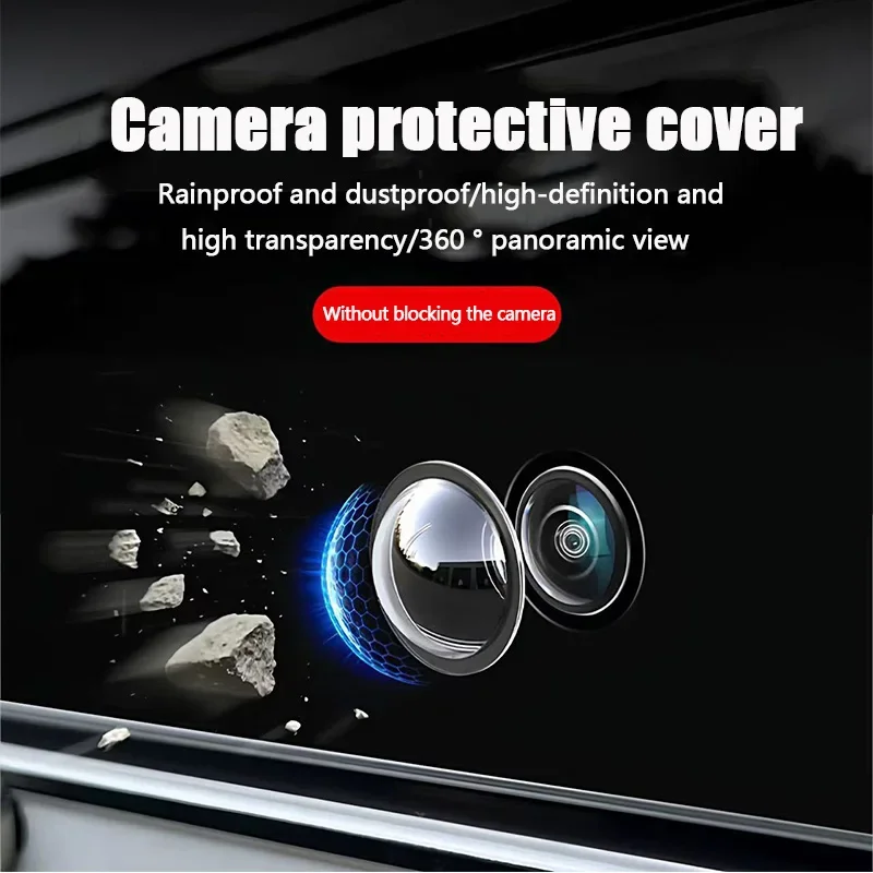 Cubierta protectora para cámara de coche, lente de cámara de marcha atrás, película protectora antipolvo y antiarañazos, accesorios exteriores para coche Amagi