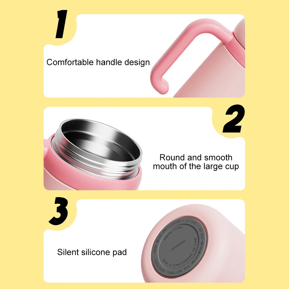 

Чашка-фонтан с китом на 24 унции, детская милая соломенная чашка с стаканом из нержавеющей стали, чашка с ручкой, 710 мл, чашка для воды с 2 крышками для чашек