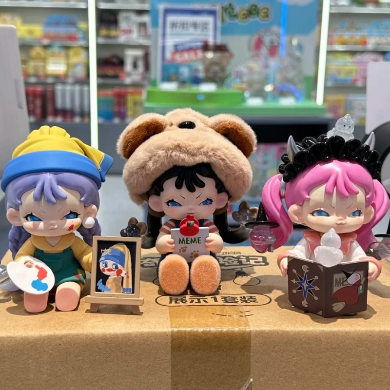 

MEMESOO Girl's Quirky Diary Series слепая коробка крутая аниме-кукла загадочная коробка сумка-сюрприз коллекционная ПВХ настольный декор игрушки для девочек подарок