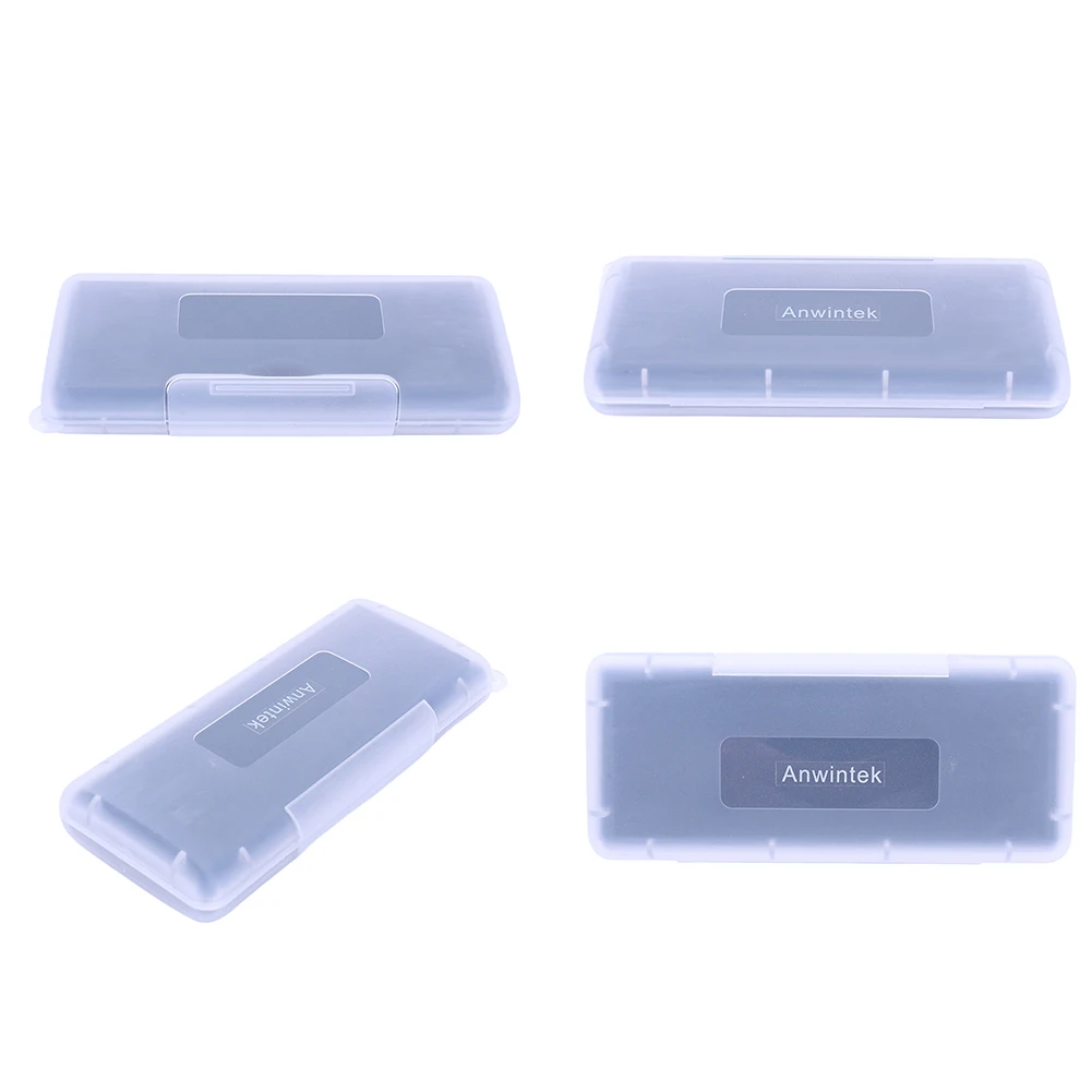 

6 in 1 Transparent Mini SD Memory Cards Protective Case Waterproof Plastic Card Holder EVA Foam Anti-Static Storage Box