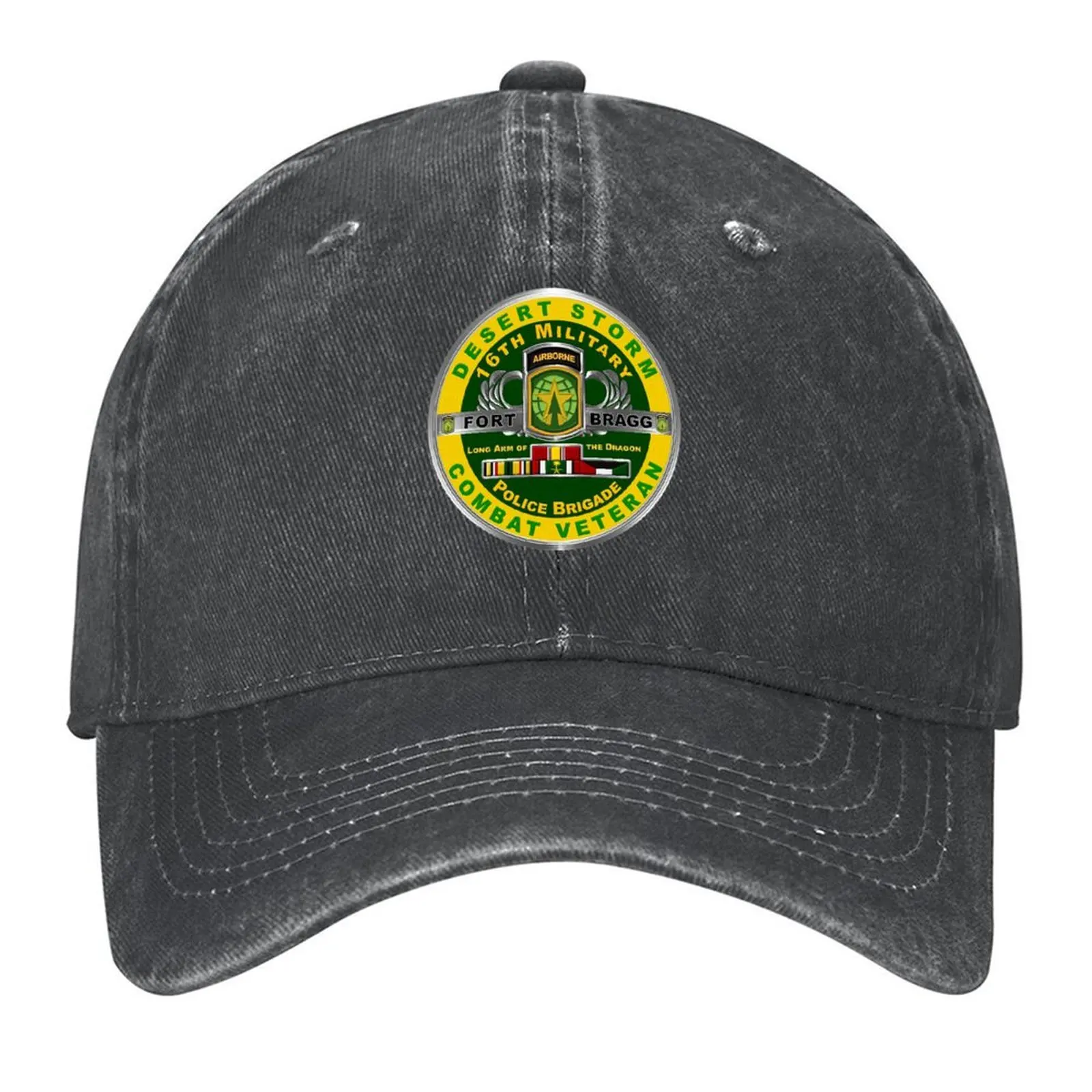 

16th Military Police Brigade Desert Storm Veteran Baseball Cap Bobble Hat Military Cap Man tea Hat Vintage Hats For Men Women's