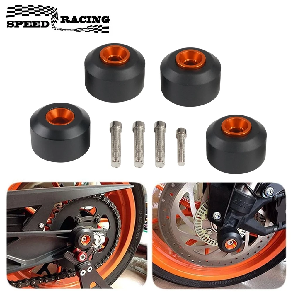 

4 шт., передние и задние защитные ползунки для мотоцикла KTM Duke RC 125 200 390