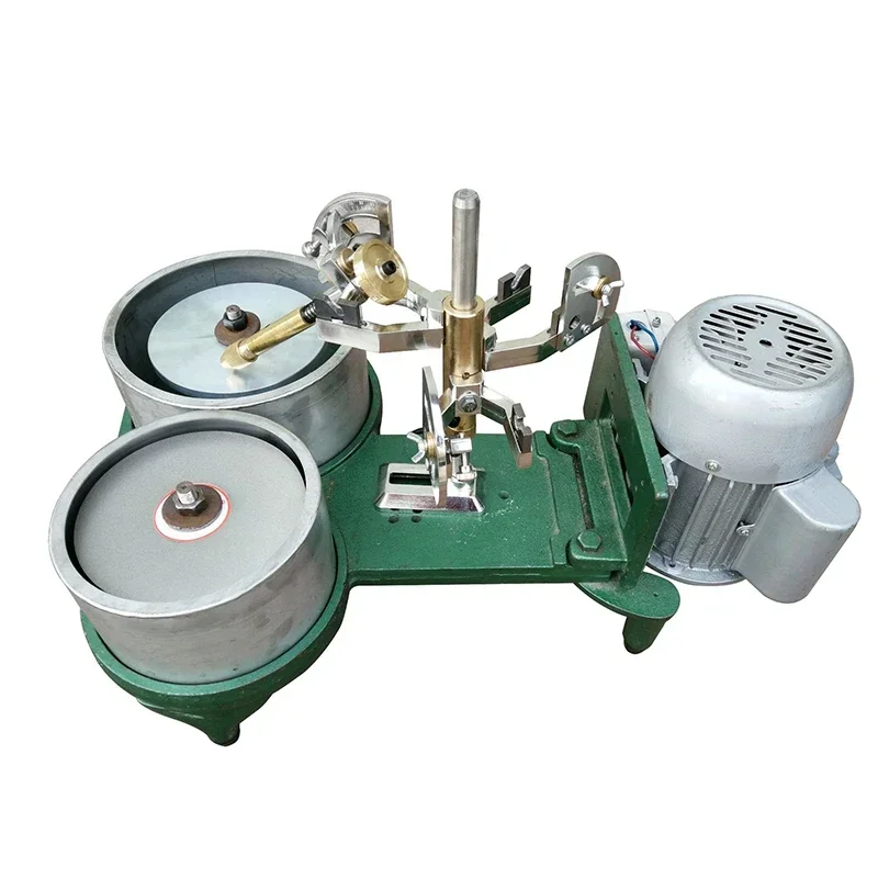 For 250W gem angle machine polishing and polishing double disc facet machine double head flat grinder grinding machine