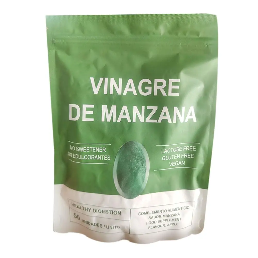 50pcs/bag Apple Gummy Supplement Vitamin Care Immune And Digestive System Health For Adults&Kids