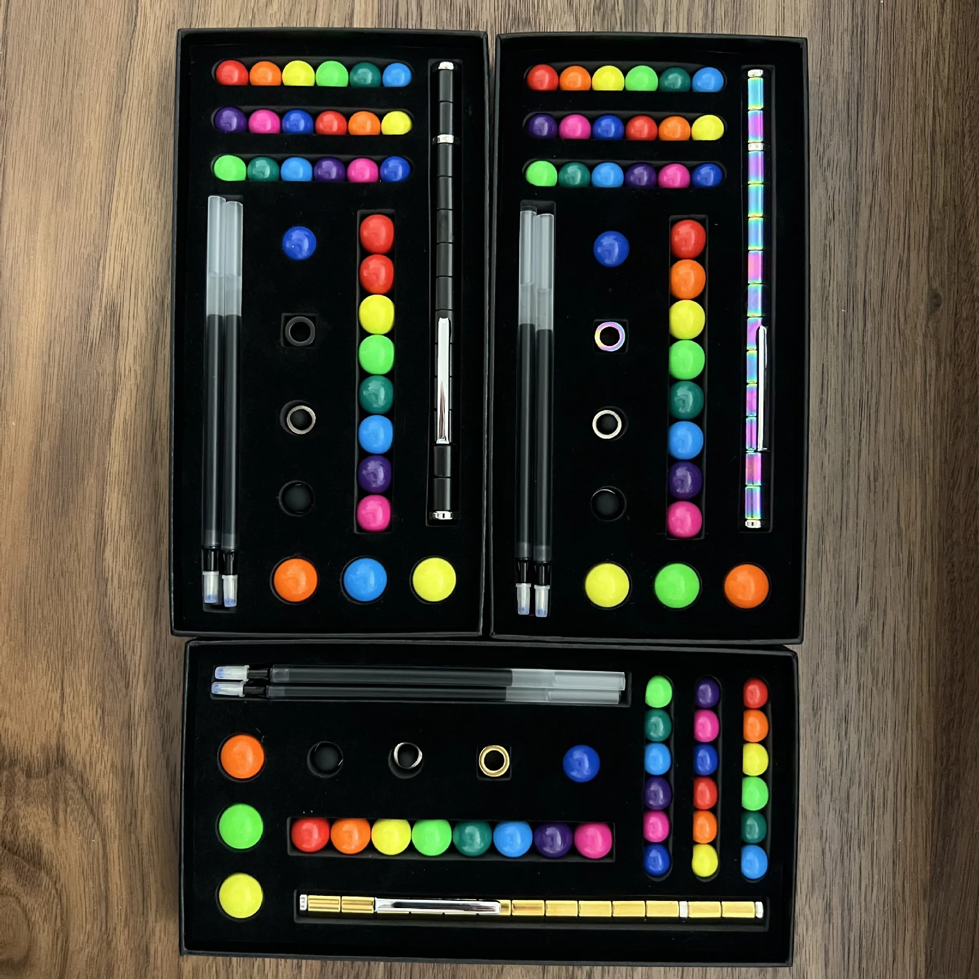 

Magnetic Fidget Pen Toy Polar Pen Think Ink Pens Building Magnet Pen Relieve Stress Office Product Creative Deformation Pen Gift