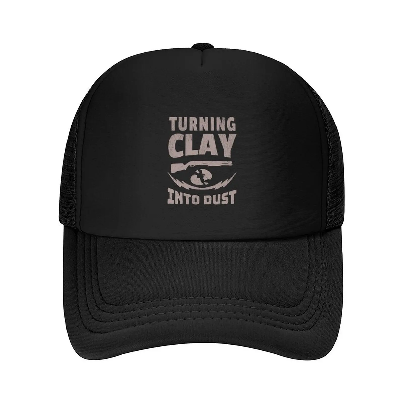 

Turning Clay Into Dust Skeet Shooting Trap Shooting Clay Pigeon Retro Vintage Style Baseball Cap