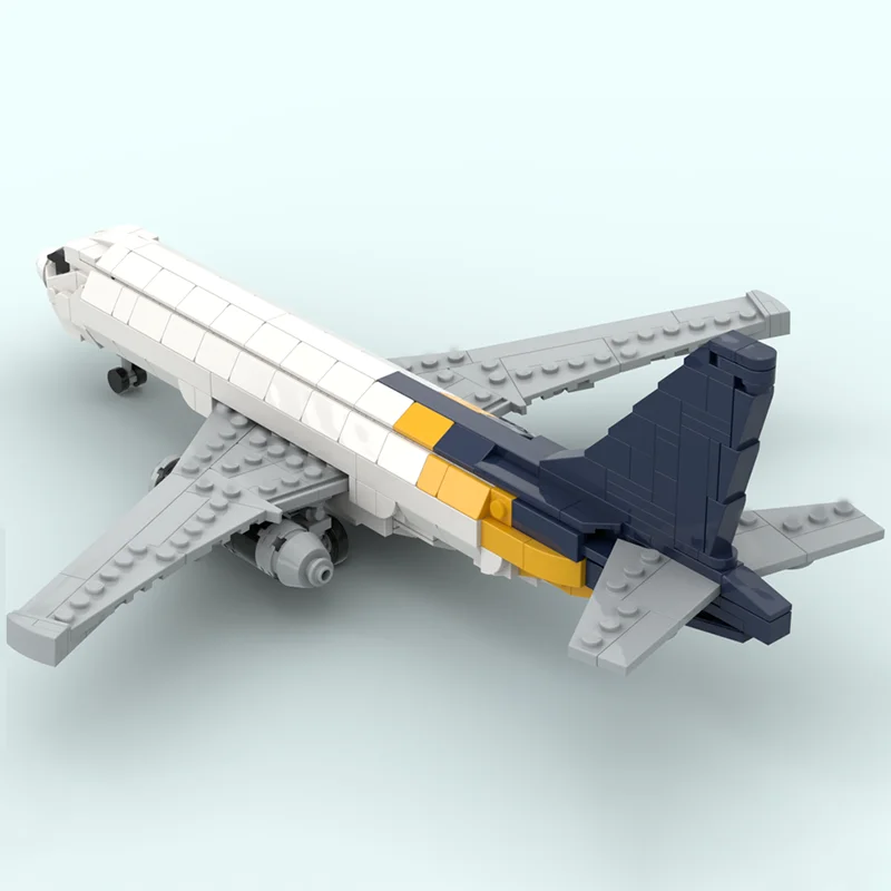 568 PCS Plane Bricks Boeing 737-200 Livery MOC Customize Modular Building Block Brick Design Simple DIY Boys Toy Birthday Gift