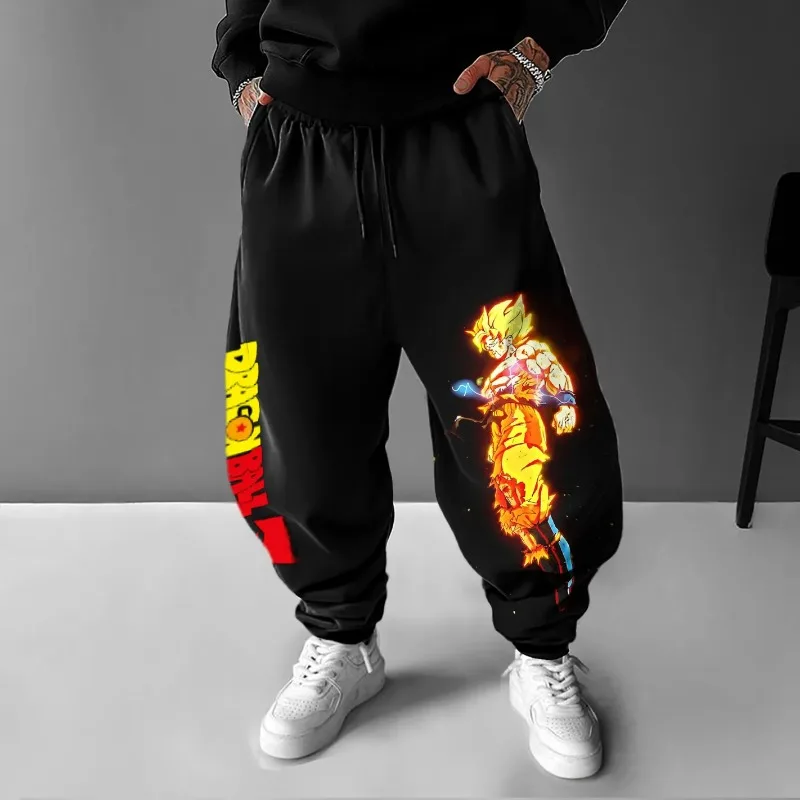 Dragon Ball Japanese 2025 New Hot Animation Wukong Peripheral Pure Cotton Loose Sports Trousers Men's Women Hip Hop Leggings