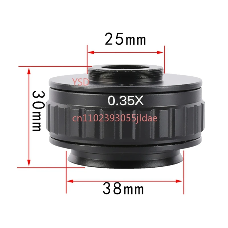 C Mount 0.35X Reduction Lens Adapter 38MM for Trinocular Stereo Microscope Camera