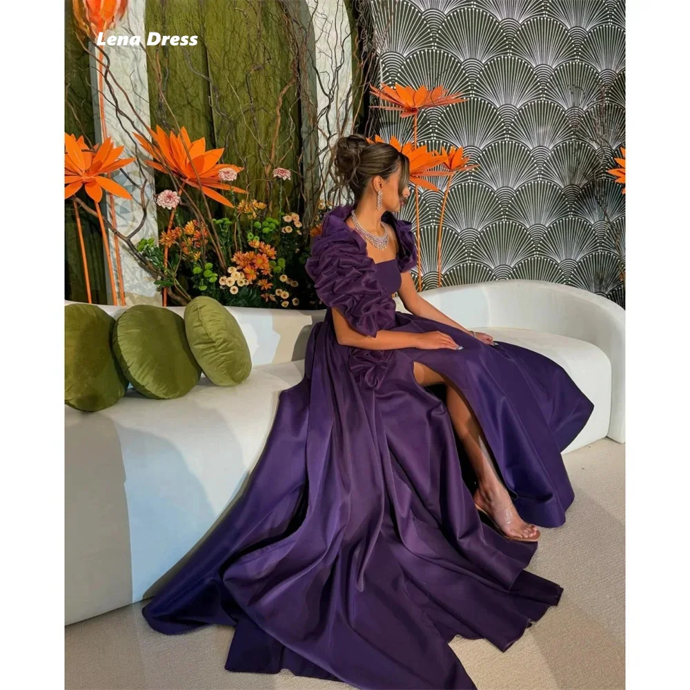 

Lena Satin Gala Dress Women Elegant Party Side Slit Luxurious Women's Evening Dresses for Special Occasions Custom Made Woman