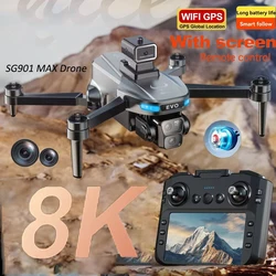 New SG901 MAX Drone Aerial 8K HD Dual-Camera GPS Brushless Motor Obstacle Avoidance With Screen Remote Control Folding Drone