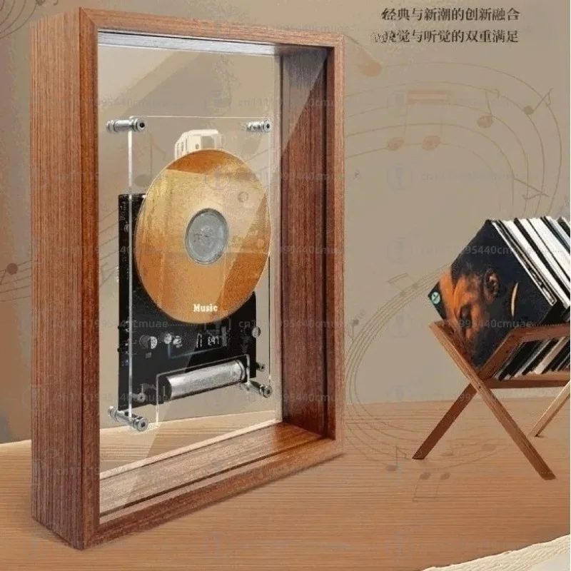 Music Picture Frame Cd Player, Transparent Acrylic Wall-mounted Photo Frame Bluetooth Player
