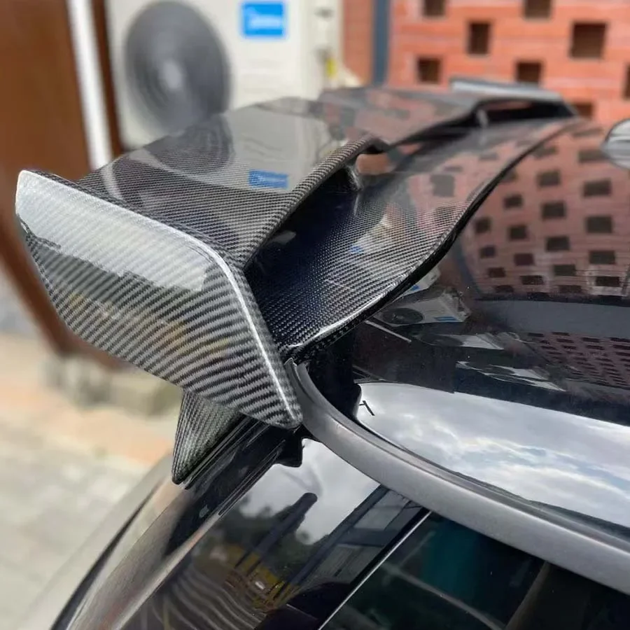 For Mini Cooper R56 Carbon Fiber Rear Roof Spoiler Fixed Wind Wing Auto Parts