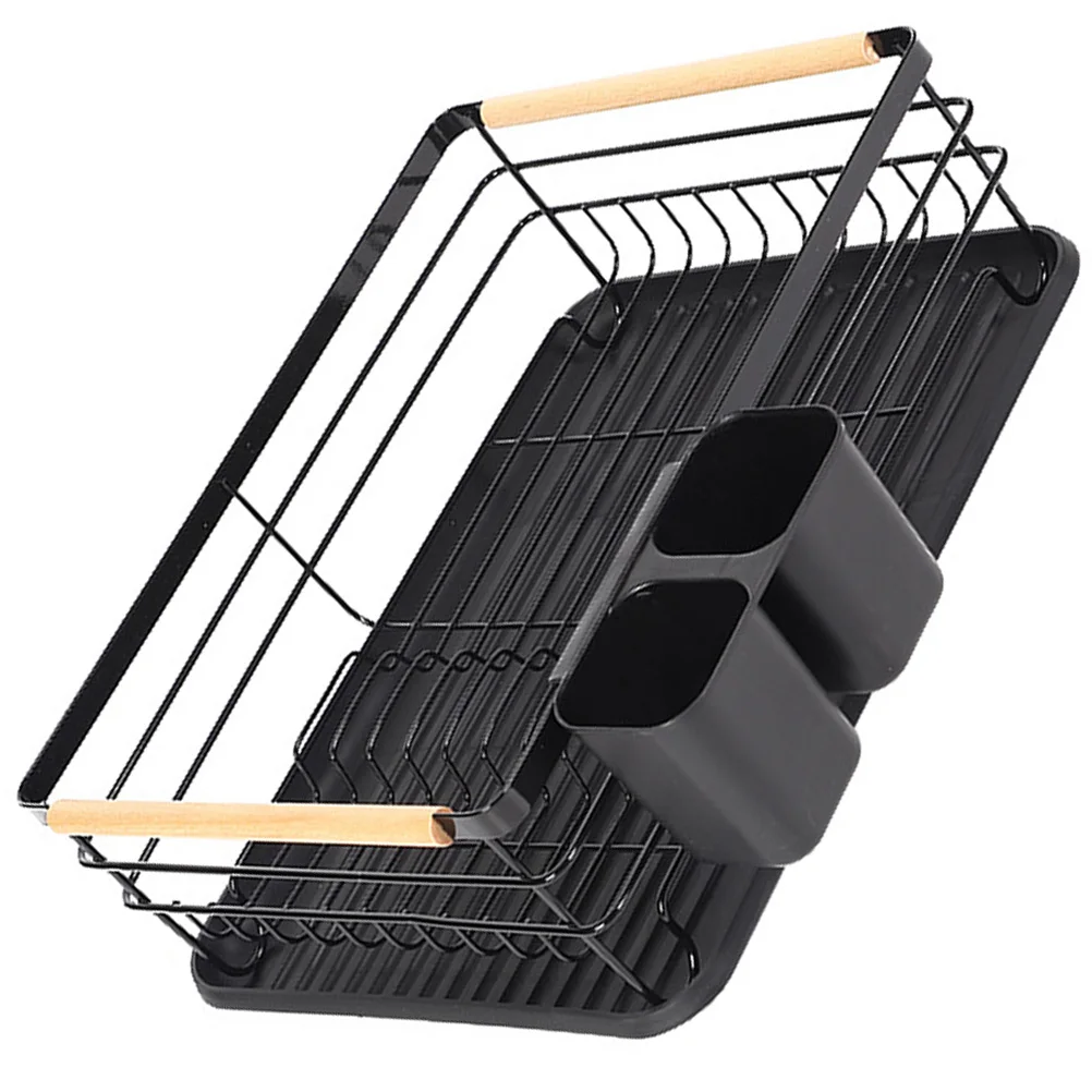 

Premium Metal Dish Drying Rack For Sink Countertop Small Size Black A Noble Bowl Plate Utensil Holder Storage ganizer Tool With