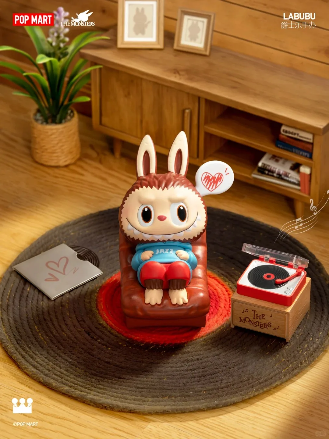 

Оригинальная фигурка POPMART LABUBU из серии Jazz: декоративные элементы для рабочего стола, милые игрушки, подарок, в наличии