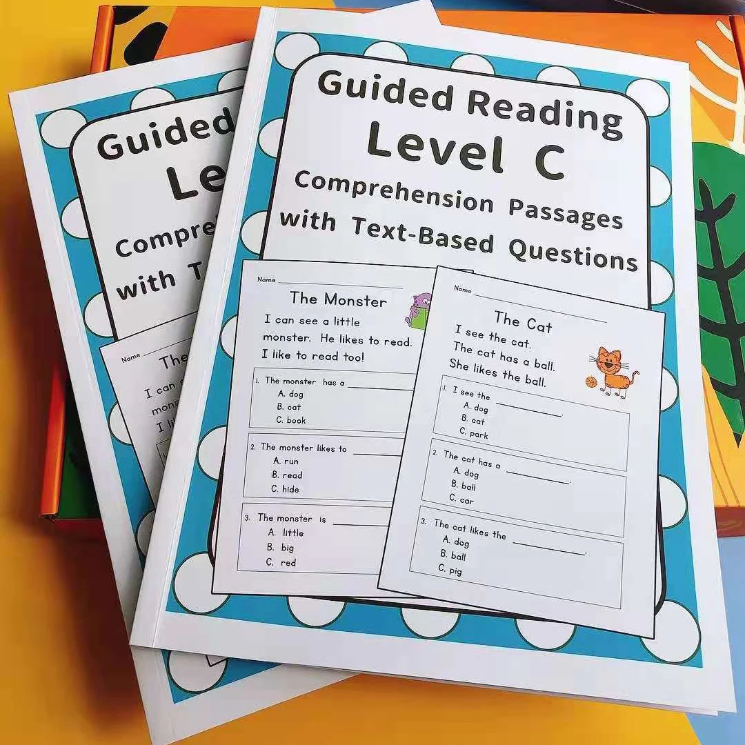 

Guided Reading Level C Comprehension Passages with Text-based Auestions Learning English Support Point Reading