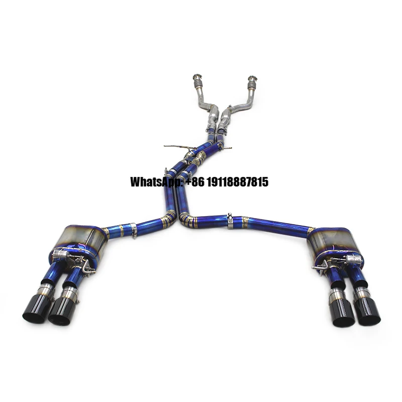 OEM Titanium Full Exhaust Pipes for Audi S4/S5 B8.5 3.0T 2013-2019 Racing Car Downpipes Exhaust Pipe Muffler Exhaust Systems