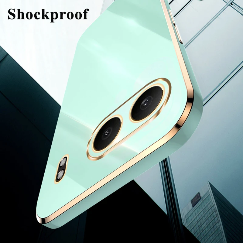 KEYSION Luxury Plating Case for OnePlus Nord 4 Soft TPU Silicone Square Shockproof Phone Back Cover for OnePlus Nord 4