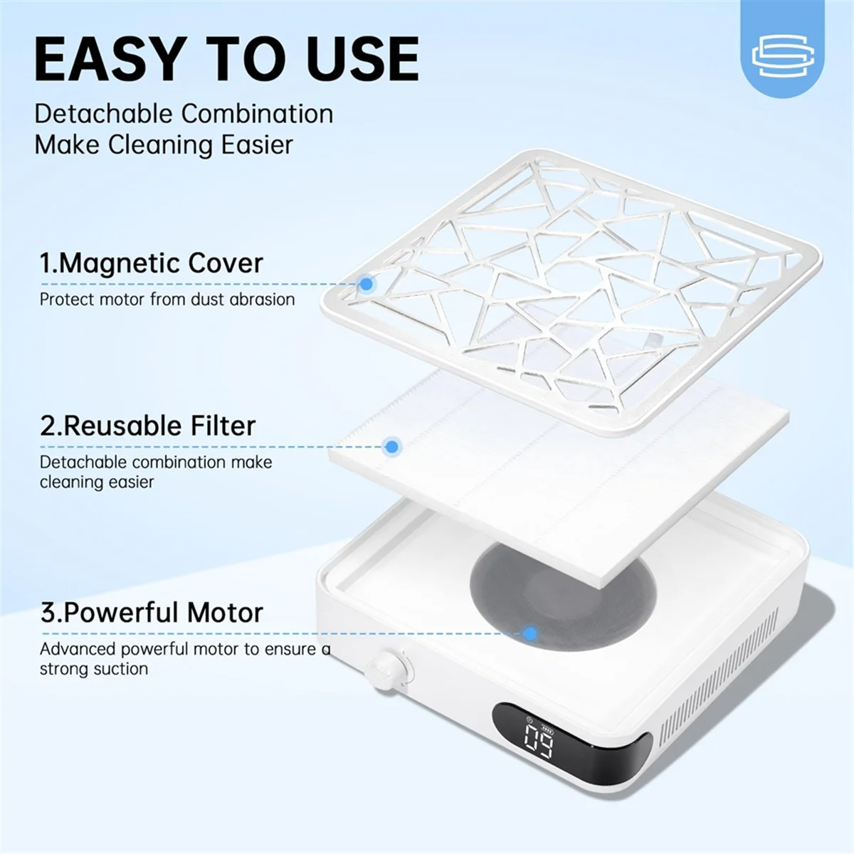 For Lubluelu L279 Robot Vacuum Replacement Main Side Brush HEPA Filter Mop Pads Spare Parts Accessories