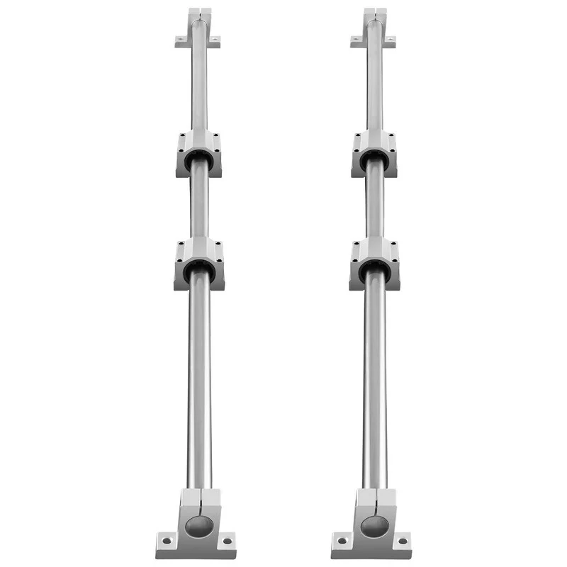Series Linear Rail Set – Extended Length, 2 Rails & 4 Blocks, Smooth & Stable Movement Routers / Mills / Lathes
