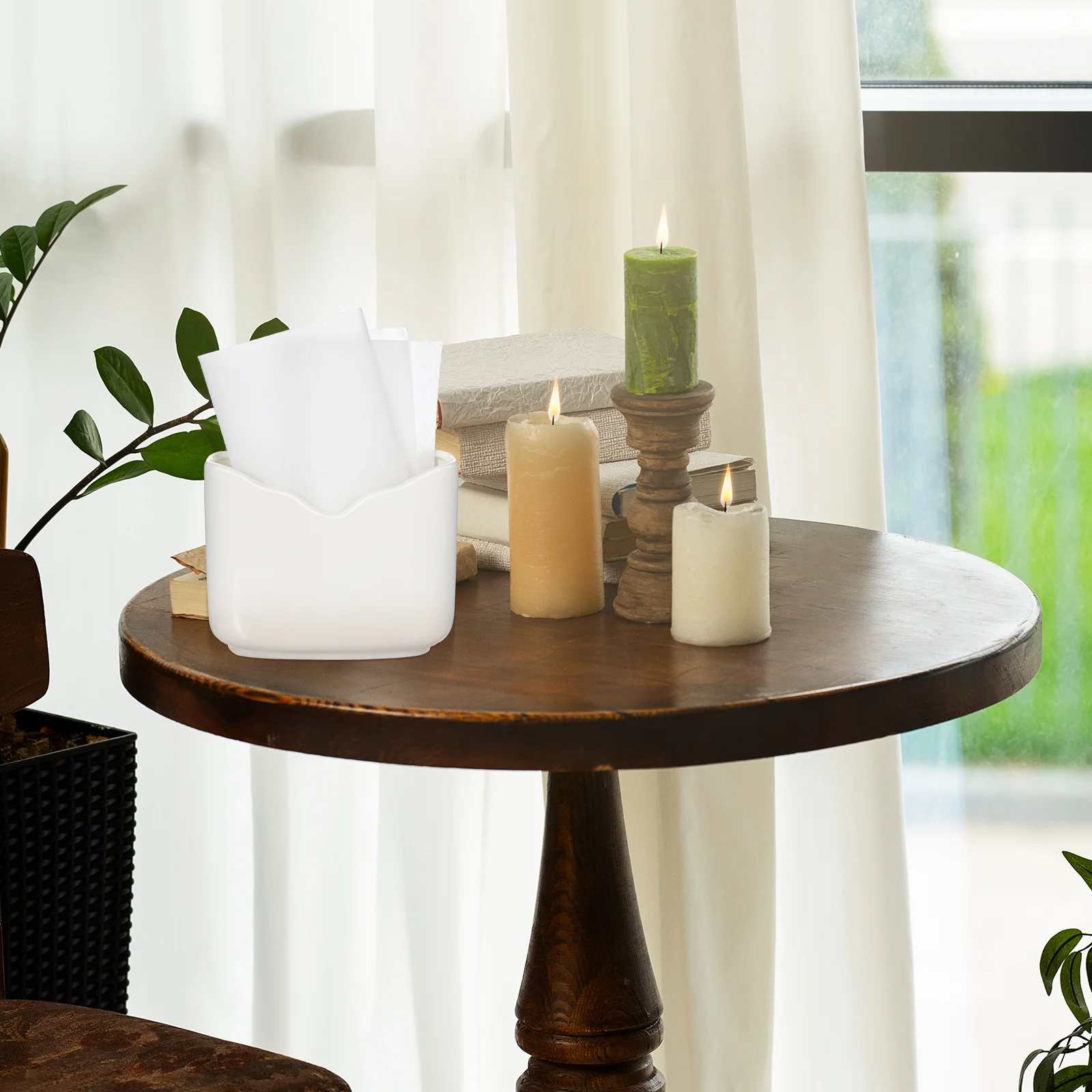 

Элегантная керамическая подставка для салфеток, износостойкая стильная коробка для салфеток, домашний бар, кафе, отель, декоративная керамическая подставка для салфеток