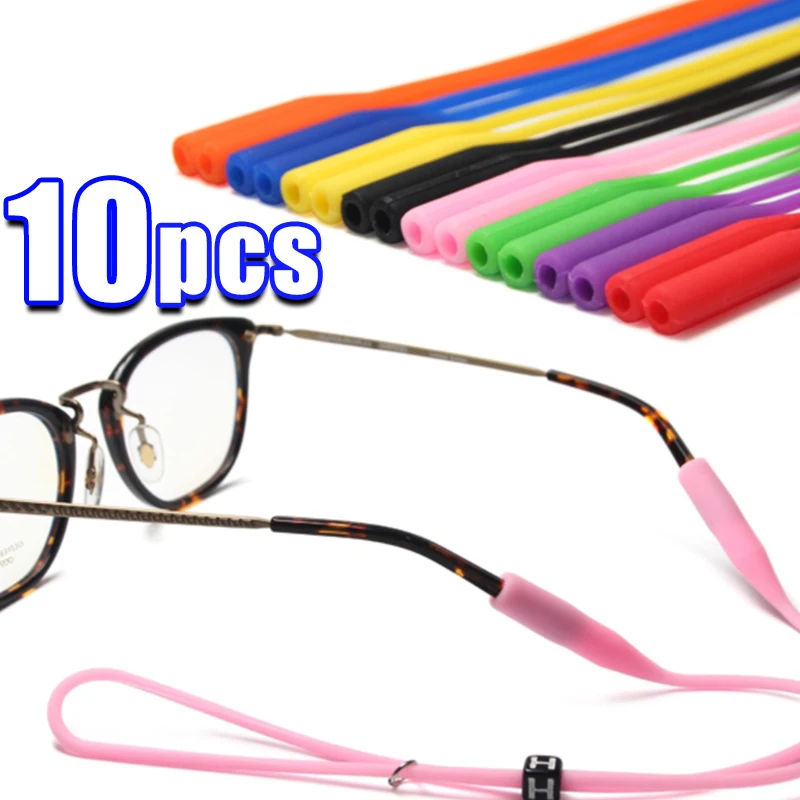 

Fashion Sports Eyewear Retainer Candy Color Silicone Sunglasses Women Men Eyeglasses Straps Adjustable Glasses Elastic Holder