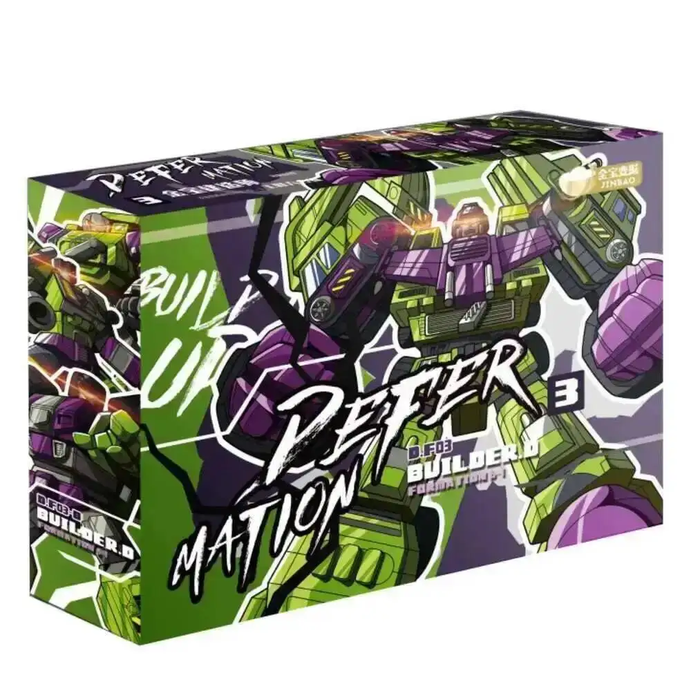JINBAO 8008 GT Transformatie Action Figure Speelgoed Meesterwerk Devastator Movie Model 42 cm ABS 6 IN 1 Vervorming Auto Robots poppen